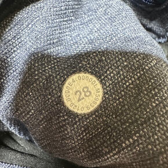 Lululemon ABC Pant Slim Tech Canvas Heathered Deep Navy Men's Size 28 x 29 EUC - Picture 7 of 10